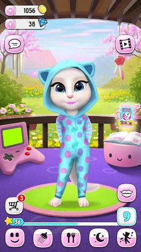 My Talking Angela डाउनलोड करें – बच्चों और बड़ों के लिए प्यारा वर्चुअल पेट गेम - Screenshot 6