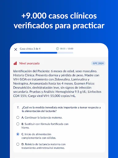 Gliamediq: Simulador ENARM डाउनलोड करें – चिकित्सा परीक्षा की तैयारी - Screenshot 18