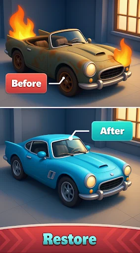 Triple Car: Match & Mod डाउनलोड करें – कार पहेली गेम - Screenshot 5