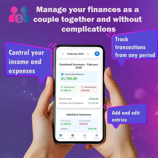 Couple Finance ऐप डाउनलोड करें – कपल्स के लिए बेस्ट बजट मैनेजर - Screenshot 2