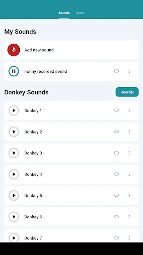 Donkey Sounds डाउनलोड करें – मजेदार गधों की आवाजें फ्री में - Screenshot 7