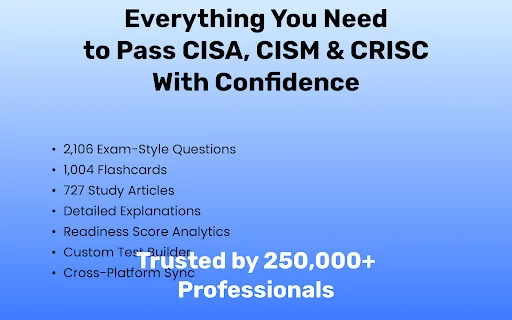 CISA CISM CRISC परीक्षा तैयारी ऐप डाउनलोड करें – 2100+ अभ्यास प्रश्न - Screenshot 16