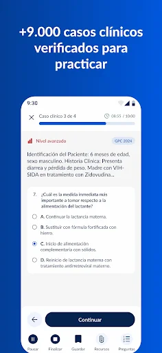 Gliamediq: Simulador ENARM डाउनलोड करें – चिकित्सा परीक्षा की तैयारी - Screenshot 2