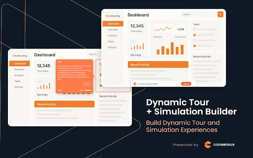 Consensus Dynamic Tour डाउनलोड करें – इंटरैक्टिव प्रोडक्ट टूर बनाएं - Screenshot 1
