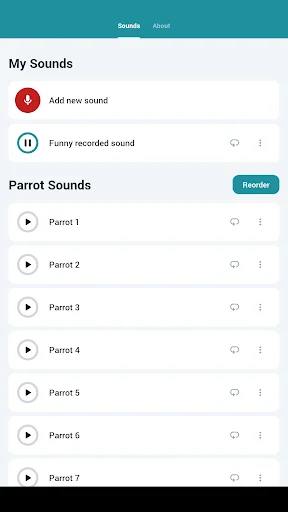 Parrot Sounds डाउनलोड करें – तोते की मधुर आवाज़ें और मज़ेदार ट्यून्स - Screenshot 7