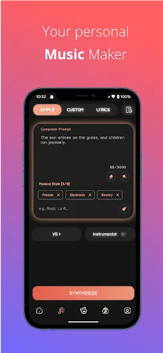 Melody AI Music & Song Maker डाउनलोड करें – AI से गाना बनाएं - Screenshot 2