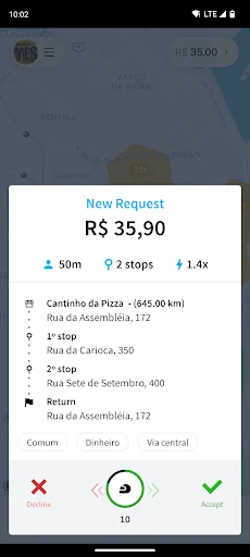 Delivery Yes – Entregador डाउनलोड करें: मोटरसाइकिल ड्राइवरों के लिए सुरक्षित और तेज़ - Screenshot 3