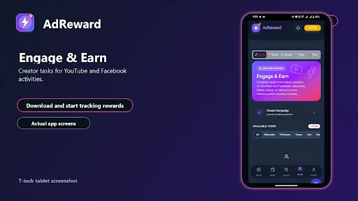 AdReward: Earn & Grow डाउनलोड करें – विज्ञापन देखकर पैसे कमाएं - Screenshot 14
