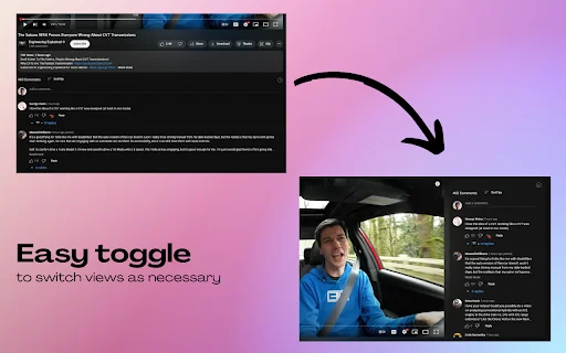 Sidesy: YouTube के लिए कमेंट्स साइडबार – अभी डाउनलोड करें - Screenshot 3