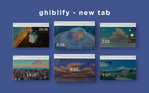 Ghiblify डाउनलोड करें – Studio Ghibli थीम के साथ नया टैब - Screenshot 1